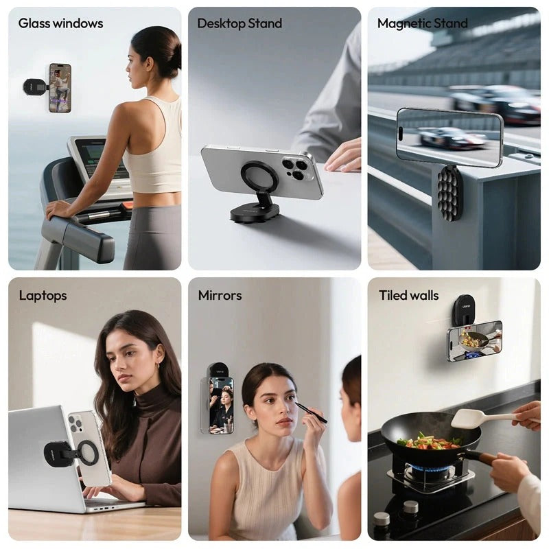 Soporte magnetico con ventosa ultra adherente para celular