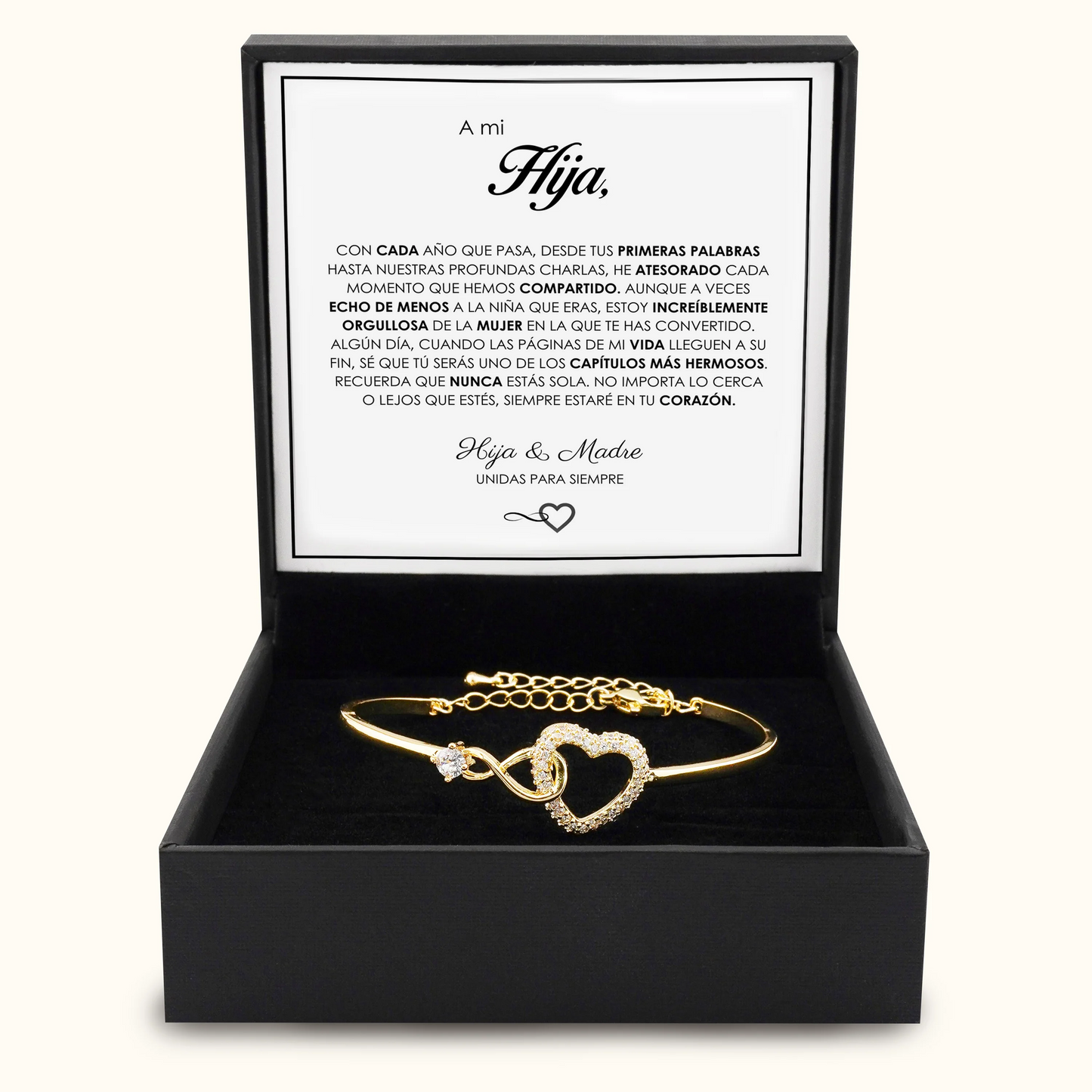A Mi Hija" - Pulsera Conectadas Para Siempre