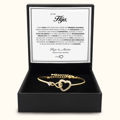 A Mi Hija" - Pulsera Conectadas Para Siempre